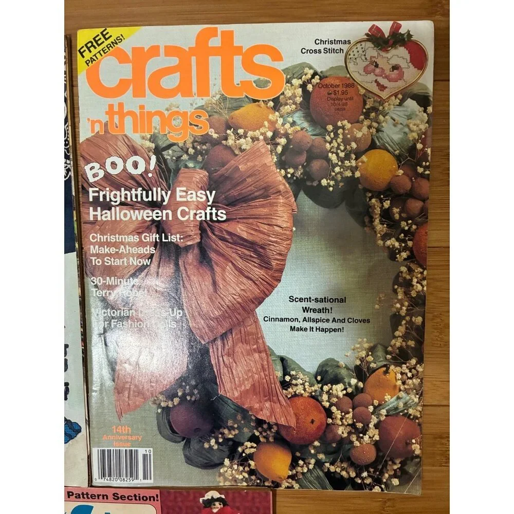 VTG Crafts n Things Magazine Bundle 3 Issues 1988-91 Crafts DIY Y2K 90s 80s